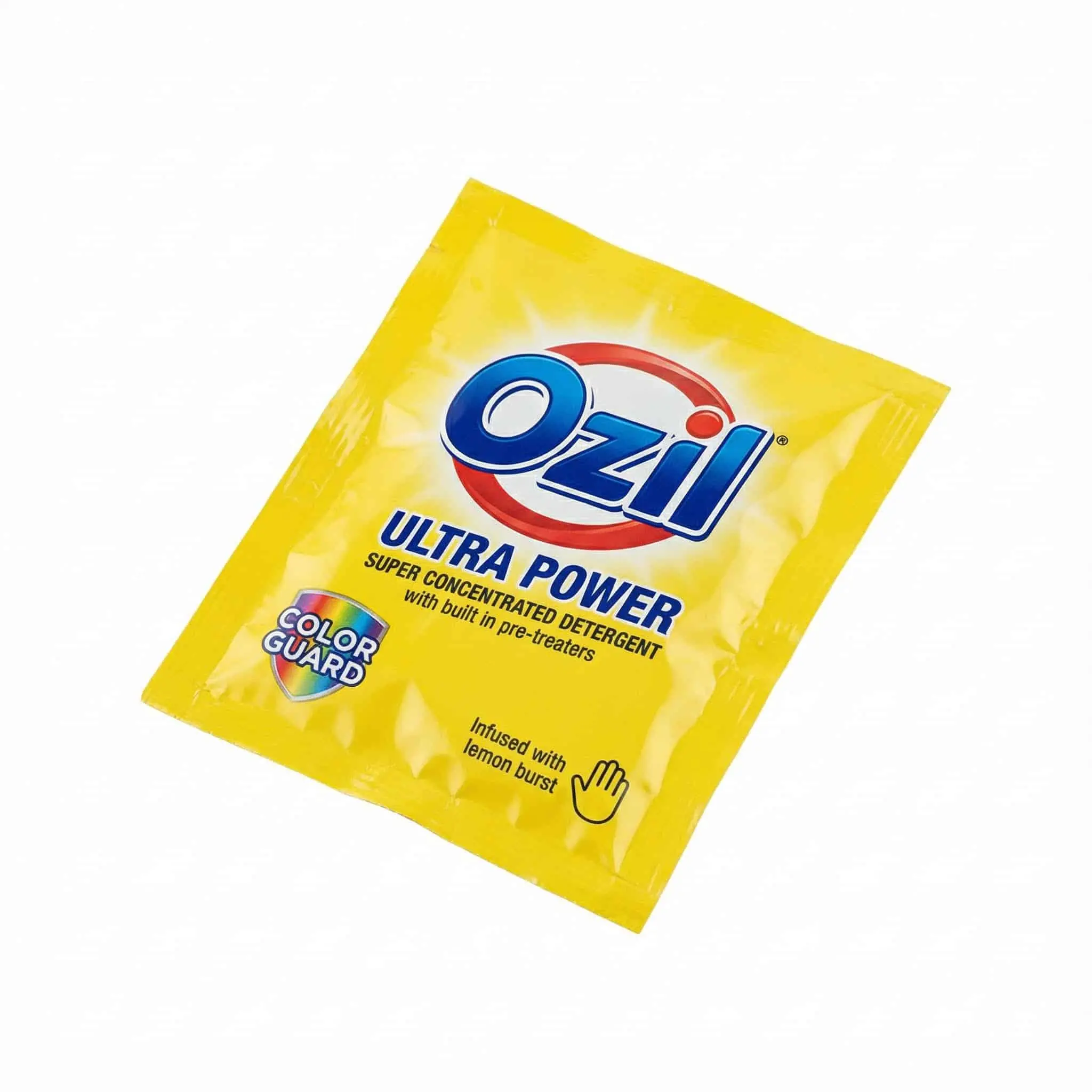 sachet detergent Ozil ultra power vue dessus